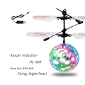 Miniatyrbillede 4 af 8: Børnelysende elektrisk flyvende boldhelikopter Farverig blinkende LED-lys Infrarød sensor legetøjsgave