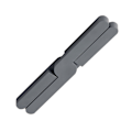 Miniatyrbilde 3 av 8: Foldbar Trivet Matte, Sklisikker Sammenleggbar Kryssdesign Trivet TPR Varmebestandig Holder for Kjøkken Mørk Grå