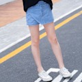 Miniatyrbilde 6 av 8: Jentesommer skjørt shorts med elastisk midje, vid ben, pustende, ensfarget, lett shorts 43,3 tommer