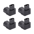Miniatyrbillede 2 af 8: IEC320 C8 til C13 strømadapter han til hun 90 graders strømstikadapter til printer scanner 4 stk 250V