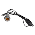 Miniatyrbillede 3 af 8: E27 Varmelampe Fatning Legering Skal Standard Kæledyr Varme Pæreholder til Krybdyr Skildpadde Lampe EU Stik 220V Lille Hastighedsjusteringstråd