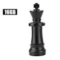 Miniatyrbillede 1 af 8: Sort træ skak Datalagring USB 2.0 Flash Drive U Memory Disk Kompatibel USB1.1(16GB)