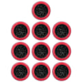 Miniatyrbillede 6 af 8: 10 stk Snooker Billiard Pool Cue Tips Shaper Dobbeltsidet polermaskine Burnisher Trimmere