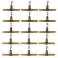 Miniatyrbilde 1 av 8: 15 stk Fiske Crimp Swivel T Formet RRing Gjenbrukbar Bærbar Grønn Krysslinje Tackle Kobling