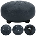 Pikkukuva 6 / 8: 6in 8 Tones Pan Drum C Major Hand Tank Tongue Drum with kumi Support Pad Navy Blue