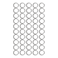 Miniatyrbillede 2 af 8: 50 STK 1,8 mm Tykkelse AC Kompressor Kobling Snap Ring Jern Passer til 508 V5 AC Kompressor Koblingsaksel