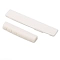 Miniatyrbilde 3 av 8: Gitarmuttersett Ox Bone Slotted Bridge Sadel Erstatning for 12-strengs akustiske gitarer