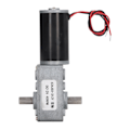 Pikkukuva 5 / 8: Kaksinkertainen akselilla varustettu vaihdemoottori DC 12V itselukittuva nopeuden alennus CW CCW matovaihdemoottori 40RPM