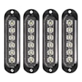 Miniatyrbillede 8 af 8: 4 stk. Lastvogns Sidelys Høj Lysstyrke 90LM IP65 Vandafvisende 6 LED'er Lastvogns Nødlys 12‑24V Hvid