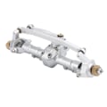 Miniatyrbilde 4 av 8: RC Metall Komplett Foraksel Akselmontering for Axial SCX24 90081 1/24 RC Bil Oppgraderingsdeler Sølv