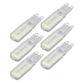Pikkukuva 6 / 8: 6 kpl G9 LED-lamppua 7W himmennettävä 360° valaistus Vaihtolamppu Seinäpöytäkaapin lamppu Valkoinen valo 110-140V