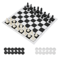 Pikkukuva 7 / 8: 2 in 1 -matkalautapelisetti Set shakki- ja set lapsille ja aikuisille