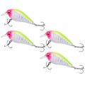 Pikkukuva 8 / 8: 4 kpl keinotekoinen simulaatiomuovi Minnow Crank Rock viehekalastustarvike5#