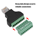 Pikkukuva 3 / 8: DVR Ethernet-liitin RJ45 urosliitin ja 8-nastainen ruuviliitin