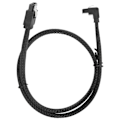 Pikkukuva 1 / 8: Serial ATA Cable 7P Elbow Hard Disk Data Cable Serial ATA3.0 Adapter Colored Mesh Line StyleBlack (kyynärpää)