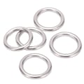 Miniatyrbilde 8 av 8: 5 stk. 304 Rustfritt Stål Runde O-Ringer Flerbruks Sømløs Sveiset Metall O-Ring for Seiling Dykking 5x25mm