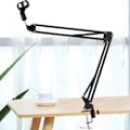 Miniatyrbillede 5 af 8: Justerbar mikrofonmontering Suspension Arm Stand Mikrofon Clip Holder 4 kg Belastning