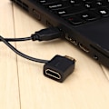 Miniatyrbillede 7 af 7: HDMI han til HDMI hun adapterstik 50 cm USB 2.0 oplader Strømforsyningskabel HDMI kabel