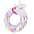 Miniatyrbillede 8 af 8: Børn til Unicorn Oppustelig Svømmering Glitter Pool PVC Float Tube Stjernemønster