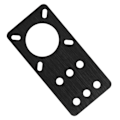 Miniatyrbillede 2 af 8: NEMA 17 Anodiseret aluminium trinmotor monteringsplade 3D printer tilbehør (sort)