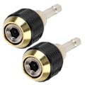 Miniatyrbild 7 av 8: 2PCS 60mm Borrchuck Hex Skruvmejsel Slagdrivrut Adapter 1/4 Hex Skaft Borrbit Verktyg