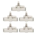Miniatyrbillede 1 af 8: 5 stk. rørspjældventil trykbestandig PVC In Line lige luftstrømsreguleringsfitting til 6 mm OD-rør