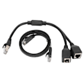 Miniatyrbillede 2 af 8: RJ45 Ethernet Adapter Kabel Forlængerfunktion 1 til 2 Port Fremragende Tilslutningssplitter Adapter til Hjemmekontor