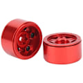 Miniatyrbilde 5 av 8: 2 stk RC aluminiumslegering hjulnav for Axial SCX24 90081 1/24 RC biloppgraderingsdeler Rød