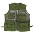 Miniatyrbillede 1 af 8: Militær Vest Slidstærk Åndbar Multi Lomme Mesh Fiskevest til Udendørs AktiviteterL Militærgrøn