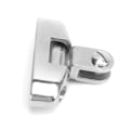 Miniatyrbillede 5 af 8: 70 mm dækshængsel rustfrit stål holdbart universal med bolt gummimåtte til marinebåd