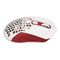 Miniatyrbillede 4 af 8: Trådløs mus 2.4G eller BT5.1 Justerbar DPI udhulet RGB-baggrundsbelyst Plug and Play Gaming-mus til gaming Office Study Hvid Rød