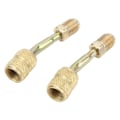 Miniatyrbillede 3 af 8: 2 stk. Universal Opladnings Vakuum Port Adapter R410A Adaptere 1/4 til 5/16 Konverter til Mini Split System Klimaanlæg