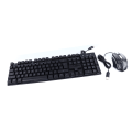 Miniatyrbillede 7 af 8: Mekanisk tastatur Kablet musesæt Ergonomisk tastatur og mus Belysning Gaming Keyboard Mus til Windows