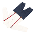 Miniatyrbilde 8 av 8: Baby Jumpsuit med Lange Ermer, Trådde Mansjetter, Knappelukking, Gutteklær med Sløyfe 73cm