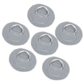 Miniatyrbillede 6 af 8: 6 stk. PVC D Ring Patch Elastisk Reb Sæt Rustfrit Stål D Ring Patch Bungee Cord Sæt Grå