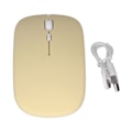 Miniatyrbillede 1 af 8: Trådløs Mus Genopladelig DualMode 2.4G Ergonomisk Lydløs Optisk Computer Tilbehør (Gul)