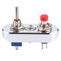 Miniatyrbild 2 av 8: Momentan Tryckknapp Självåterställningsbrytare 3-Pin 2 Lägen Växelströmbrytare 220V 3A