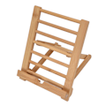 Miniatyrbillede 8 af 8: Tablet Stativ Bambus Foldbar Multi Vinkel Universal Desktop Tablet Holder til 4 til 13in Telefon Bog Musik Score