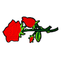 Miniatyrbillede 4 af 8: Rød Rose Brodere Patch Sød High End Udsøgt Blomster Strygning Patch til Jakker Tøj Skjorter Hatte Dekoration