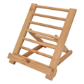 Miniatyrbillede 5 af 8: Tablet Stativ Bambus Foldbar Multi Vinkel Universal Desktop Tablet Holder til 4 til 13in Telefon Bog Musik Score