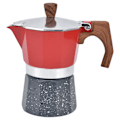 Miniatyrbild 1 av 8: Kaffetillverkare för spishäll, åttakantig form, tjockbottnad kaffebryggare för camping, hushåll, kontor, 3 koppar