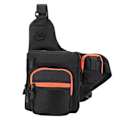 Miniatyrbillede 5 af 8: Polyester multifunktionel fiskegrej crossbody taske med justerbare skulderstropper (sort)