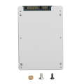 Miniatyrbilde 1 av 8: MSATA til SATA3.0 adapterboks 2,5 tommer SSD Solid State Drive 7 mm datamaskintilbehør Deler Hvit