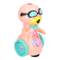Miniatyrbillede 4 af 8: Kid's Elektrisk Boblemaskine Automatisk Boblemaskine Tegnefilm Duck Boble Blæser med Lys