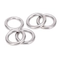 Miniatyrbilde 4 av 8: 5 stk. 304 Rustfritt Stål Runde O-Ringer Flerbruks Sømløs Sveiset Metall O-Ring for Seiling Dykking 5x20mm