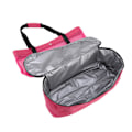 Miniatyrbillede 4 af 8: Mesh Strandtaske Multifunktion Mesh Design Top Lynlås Hold Friskhed Holdbar Stof Strand Tote til Strand Have Camping Rød