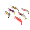 Miniatyrbilde 5 av 8: Myk Kunstig Rekebait med Skarp Krok 9cm 6 Farger Lysende Rekebait for Nattfiske