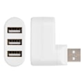 Miniatyrbillede 6 af 8: USB Hubs Porte USB 2.0 Mini Rotate Splitter Adapter Hub til PC Notebook Laptop Mac Hvid