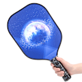 Miniatyrbild 8 av 8: Lätt pickleball paddelracket texturerad glasfiberyta PP kärna Bekvämt grepp