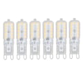 Miniatyrbillede 1 af 8: 6 stk. G9 LED-pære 5W Transparent Cover 22LED Justerbar G9 Lyse pære til Loftslampe Væglampe Bordlampe Varm Hvid 110-140V
